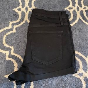 NWT Madewell Black Jean Shorts